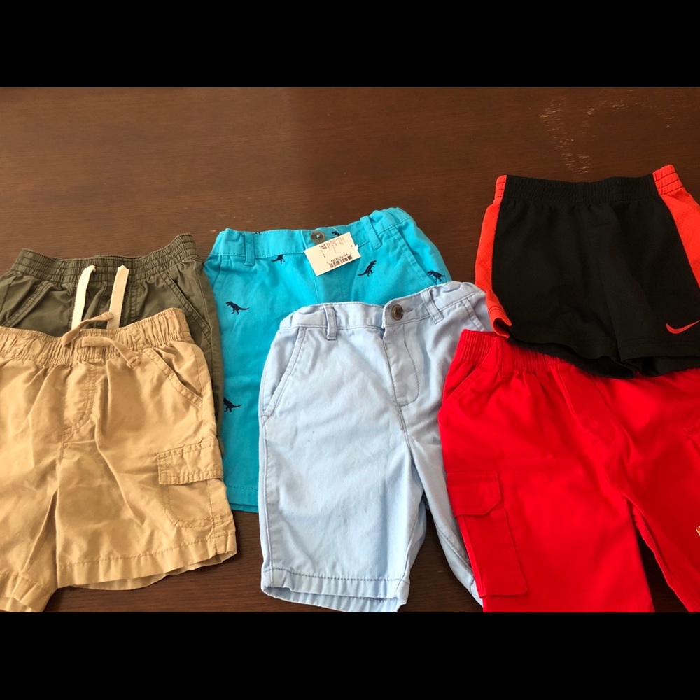 SIX pairs boys shorts-EUC